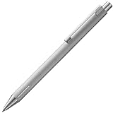 LAMY econ Kugelschreiber 240 – Kuli aus gebürstetem Edelstahl in der Farbe Brushed, mit Metallspitze – Mit Großraummi...